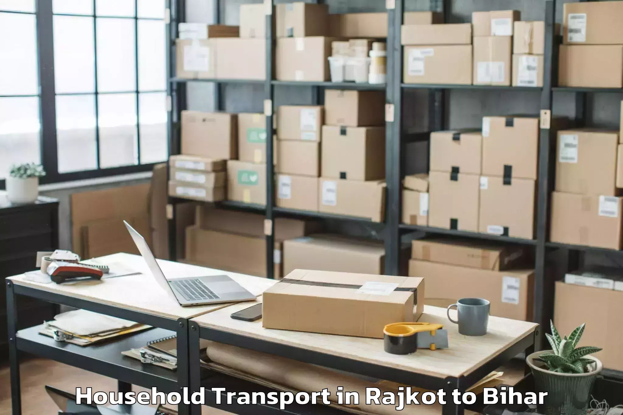 Reliable Rajkot to Garhani Household Transport